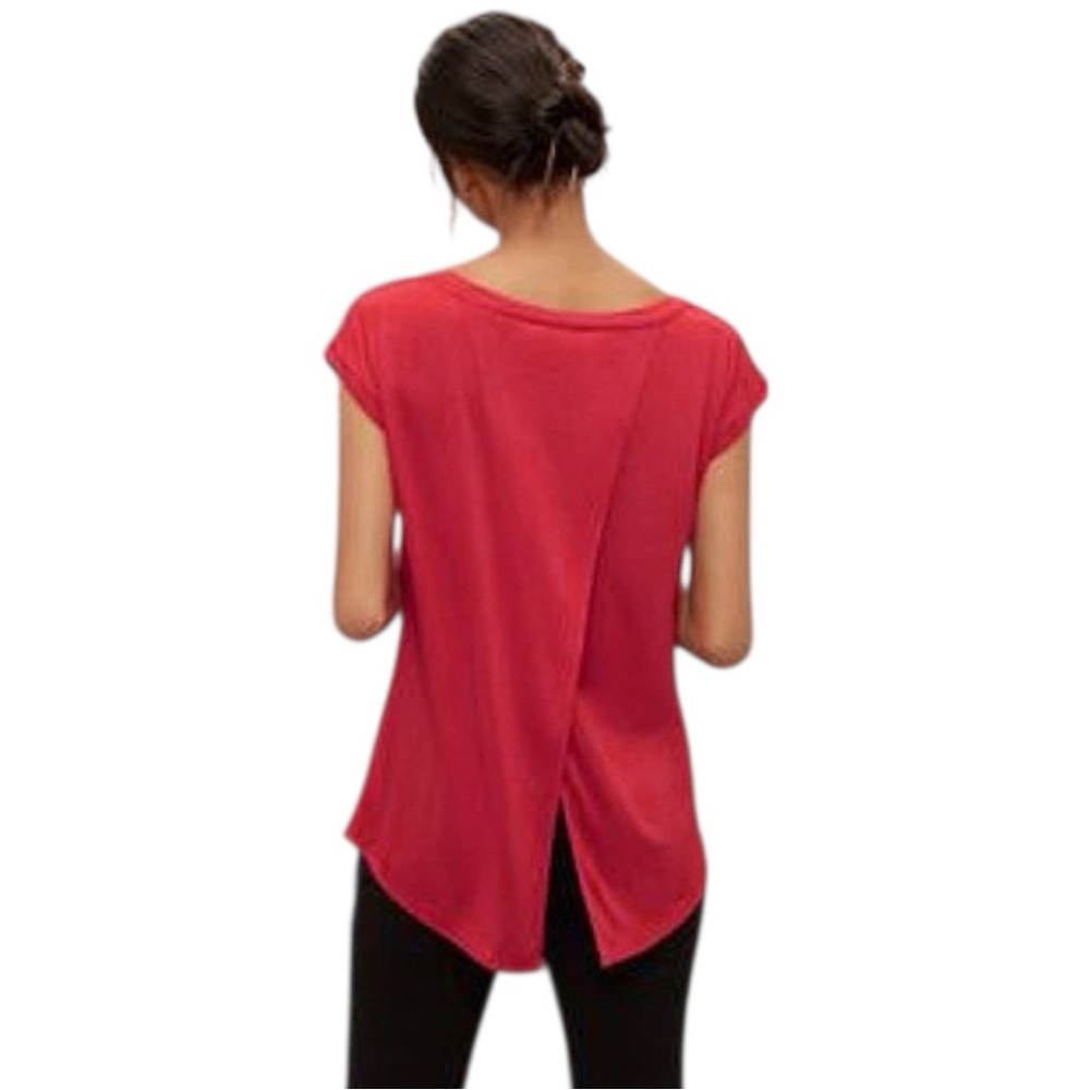 Aritzia Wilfred Anvers Top Split Back Open Back Tee Womens XXS